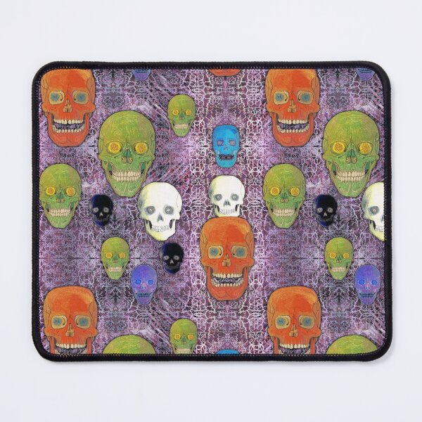Item preview, Colored Skull Mix on Fractal Purple Violet designed and sold by AJLeibengeist.