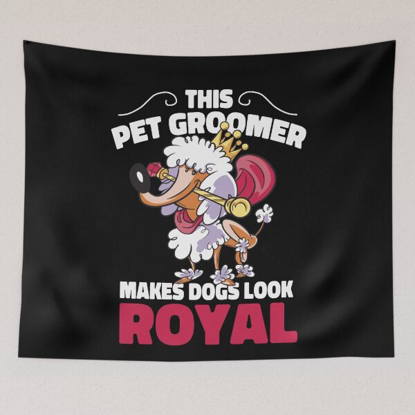 Item preview, Funny Dog Grooming Poodle Dog Cartoon designed and sold by MrEddie10.