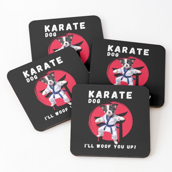 Item preview, Karate Dog Ill Woof You Up designed and sold by MythicalSticker.