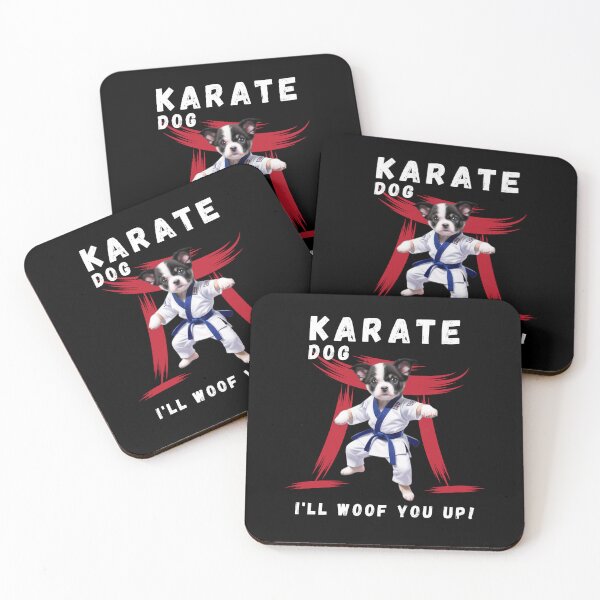 Item preview, Karate Dog Ill Woof You Up designed and sold by MythicalSticker.