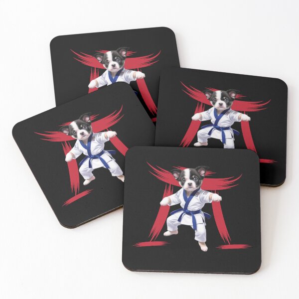 Item preview, Karate Dog Ill Woof You Up designed and sold by MythicalSticker.