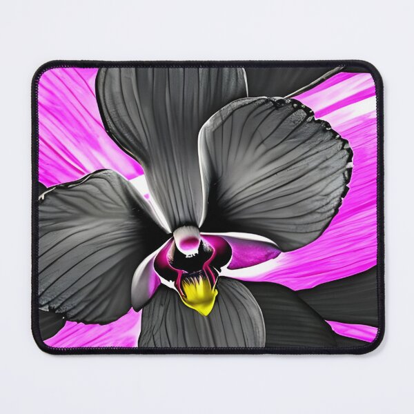 Item preview, Black orchid flower pattern designed and sold by gramizzia.