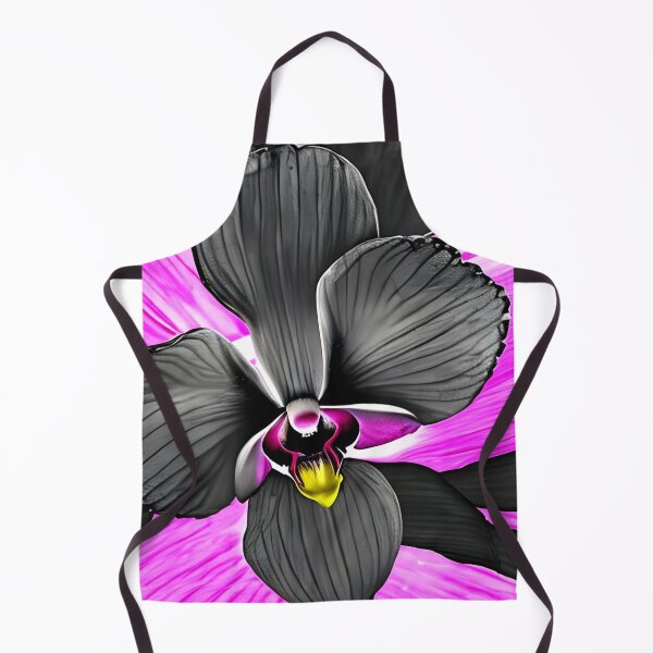 Item preview, Black orchid flower pattern designed and sold by gramizzia.