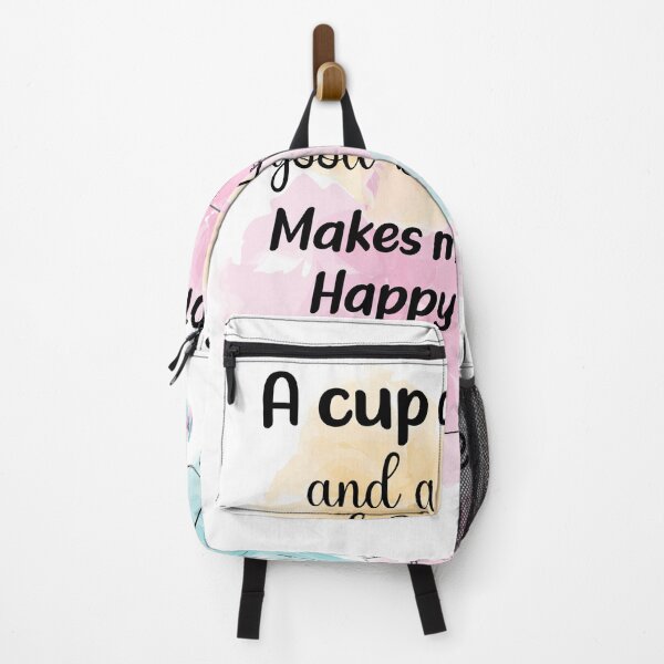 Item preview, A cup coffee,  Reading makes me happy. reader, reading, gift for book lover, book lover gift, - reader designed and sold by K.M. Creations.