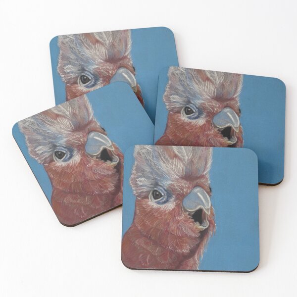 Item preview, “Larrikin” pink and grey galah  designed and sold by AllisonBellArt.