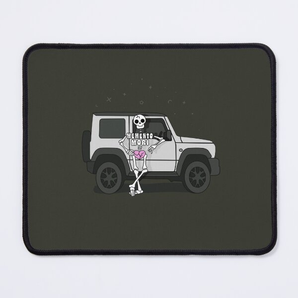 Item preview, Memento Mori Skeleton with his Silver Suzuki Jimny designed and sold by stoicjimny.