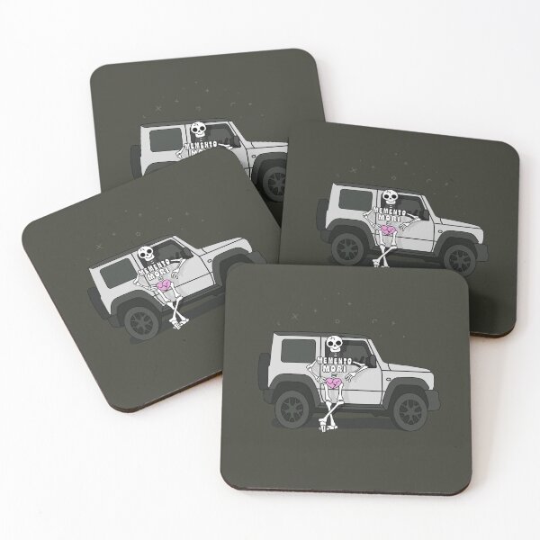 Item preview, Memento Mori Skeleton with his Silver Suzuki Jimny designed and sold by stoicjimny.