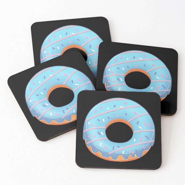 Item preview, Blue Glossy Pastel Colored Donut  designed and sold by DonutShirts.