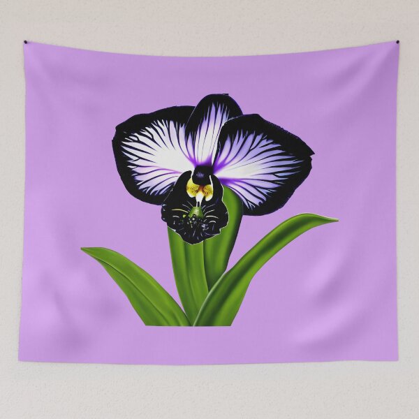 Item preview, Black orchid flower artwork designed and sold by gramizzia.