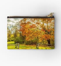 Autumn fence Studio Pouch