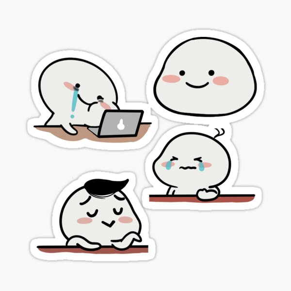 "Quby Sticker collection" Sticker for Sale by CuteKaley Redbubble