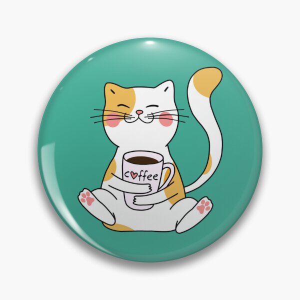 Artikelvorschau, Katze und Kaffee entworfen und verkauft von GrangehillCrea.