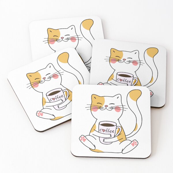Item preview, Cat and Coffee   designed and sold by GrangehillCrea.