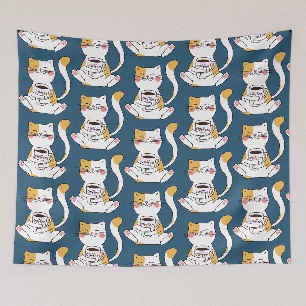 Item preview, Cat and Coffee   designed and sold by GrangehillCrea.