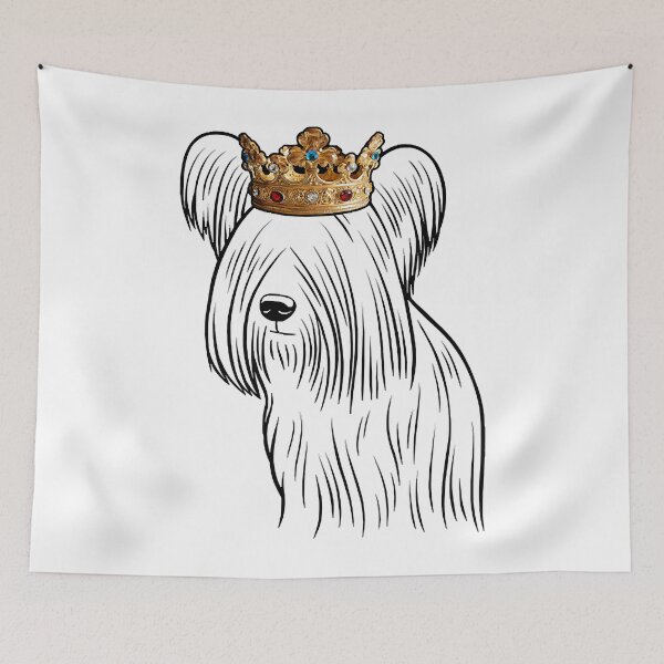 Item preview, Skye Terrier Dog King Queen Wearing Crown designed and sold by HuongQue.