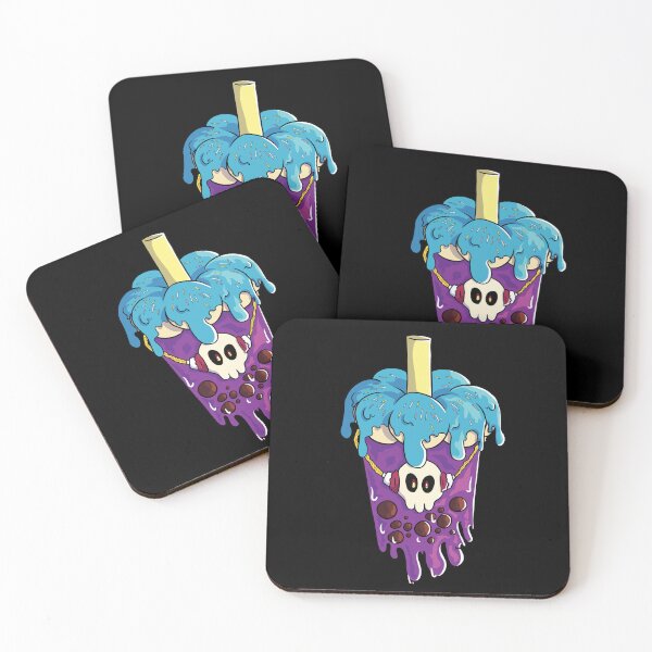Item preview, Colorful Purple Boba Tea Tapioca Milk Tea Monster  designed and sold by DonutShirts.