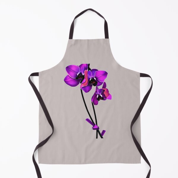 Item preview, Black and purple orchid flower artwork designed and sold by gramizzia.