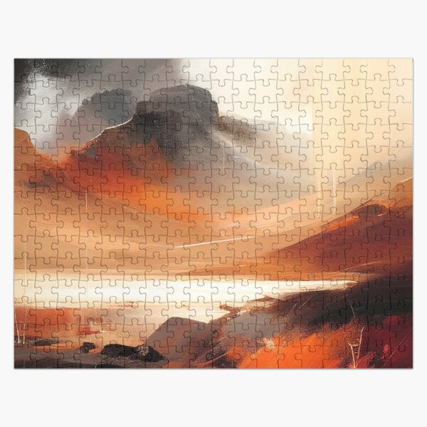 Item preview, An Abstract Landscape Painting With Sweeping Brushstroke designed and sold by Davit Khomasuridze.