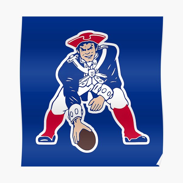 New England Patriots Retro Logo 14 Wall Poster - Special Order