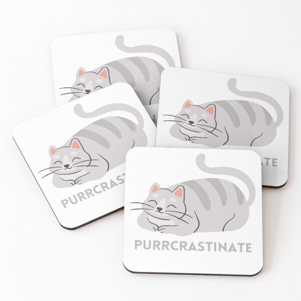 Item preview, purrcrastinate designed and sold by OceanBelle.