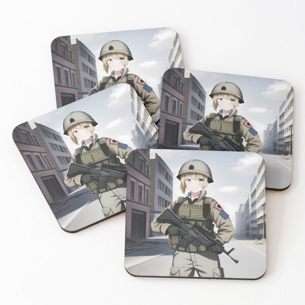 Item preview, Brave and Beautiful: Anime Military Girls designed and sold by Story24net.