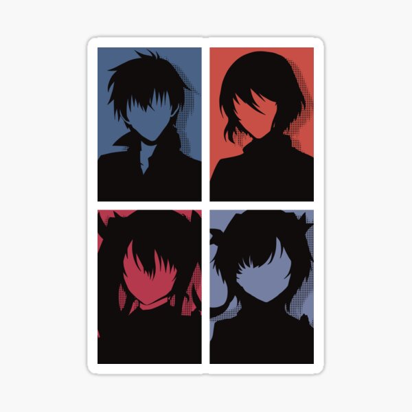 The Misfit of Demon King Academy or Maou Gakuin Anime Characters : Anos  Voldigoad, Misha Necron, Sasha Necron, and Lay Glanzudlii in Minimalist Pop  art Design - The Misfit Of Demon King