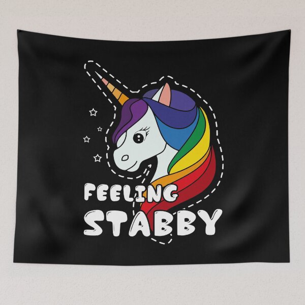 Item preview, Unicorn - Feeling Stabby Unicorn designed and sold by UnknownArtistt.