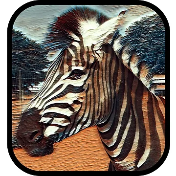 Artwork thumbnail, Zebra Pt-Rd by MaryLinH