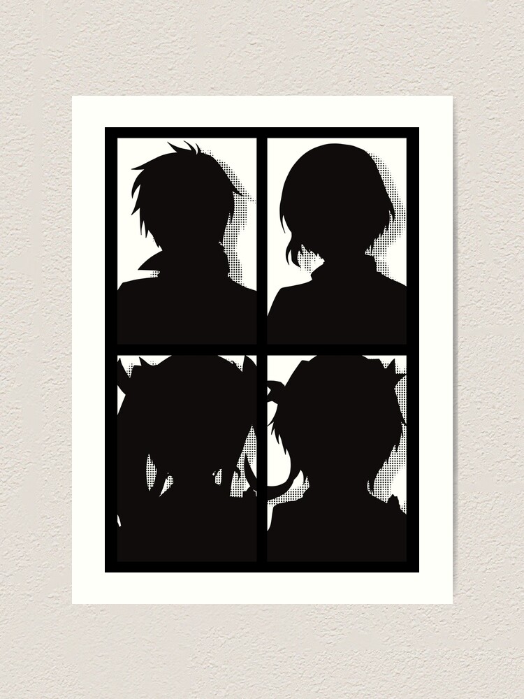 The Misfit of Demon King Academy II Maou Gakuin no Futekigousha Cool Black  and White Silhouette Anime Characters : Anos Voldigoad with His Japanese