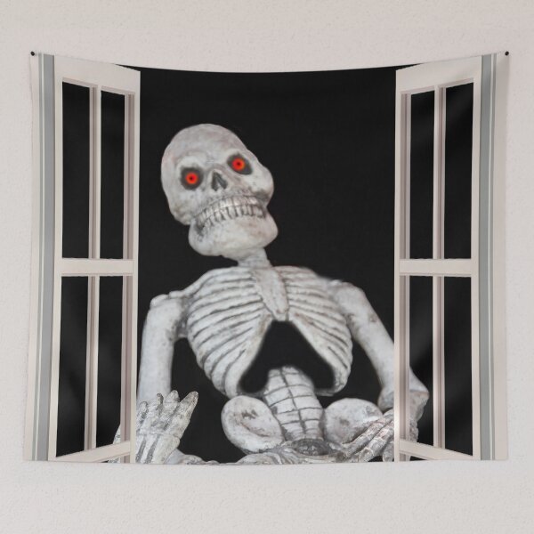 Item preview, Skelly in the Window designed and sold by heatherfriedman.