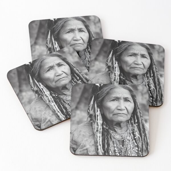 Item preview, Indigenious woman with traditional head dress designed and sold by 3DogKnight.