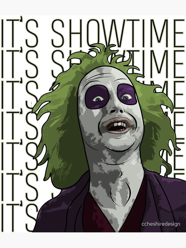 "Beetlejuice Inspired It's Showtime" Canvas Print by ccheshiredesign ...