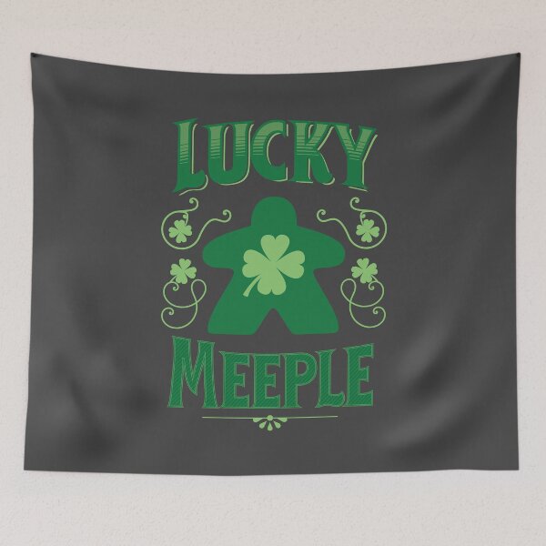 Item preview, Lucky St Patricks Meeple - Shamrocks designed and sold by geekyT.