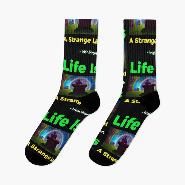 Item preview, Irish Proverb - Life Is A Strange Lad designed and sold by IrishProverbs.