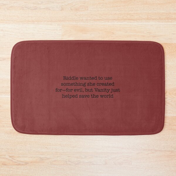 Item preview, Vanity Crimson Rivers Quote designed and sold by ThePureAudacity.