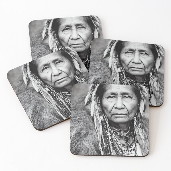 Item preview, Indigenious woman with traditional head dress designed and sold by 3DogKnight.