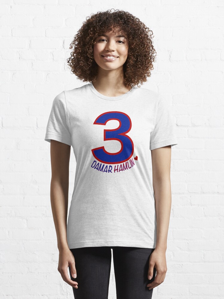 Damar Hamlin 3 T-Shirt / Love for Damar 3 / Buffalo Bills 3 T-Shirt White / 3XL