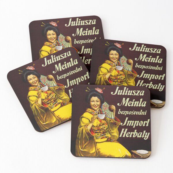 Item preview, JULIUSZA MEINLA Directly Imported Tea 1910 Vintage Advertisement Art Poster designed and sold by retroposters.