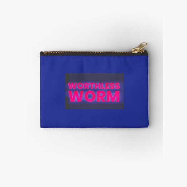 Item preview, Worthless Worm (pink/grey) designed and sold by SpaceQueenKee ⭐️⭐️⭐️⭐️⭐️.