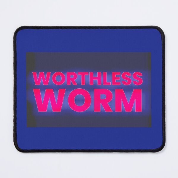Artikelvorschau, Wertloser Wurm (pink/grau) entworfen und verkauft von SpaceQueenKee ⭐️⭐️⭐️⭐️⭐️.