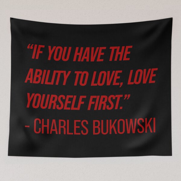 Item preview, Charles Bukowski Quote designed and sold by Texterns.