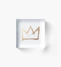 GOLD CROWN Acrylic Block