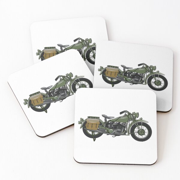 Item preview, Military cruiser motorcycle cartoon illustration designed and sold by Misscartoon.