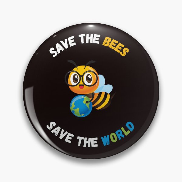 Item preview, cute save the bees save the world for bee lovers designed and sold by Space Frog Art ⭐⭐⭐⭐⭐.