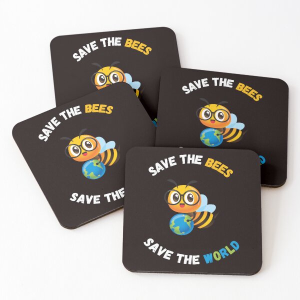 Item preview, cute save the bees save the world for bee lovers designed and sold by Space Frog Art ⭐⭐⭐⭐⭐.