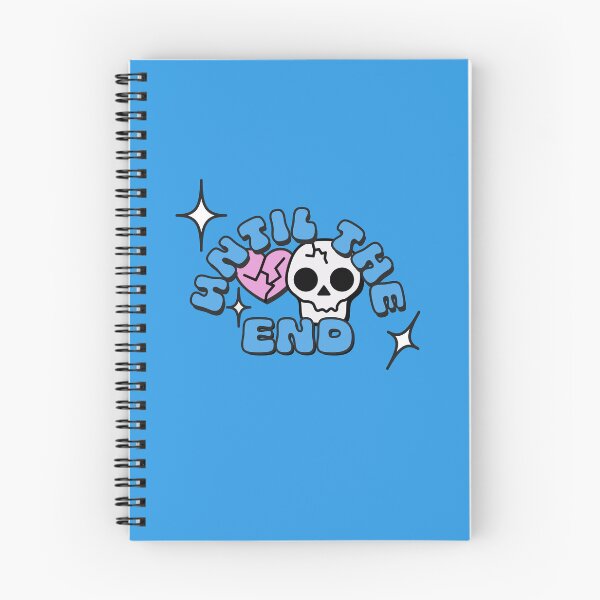 Item preview, Until The End Typography Arch with Skull and Hearts in Blue designed and sold by stoicjimny.