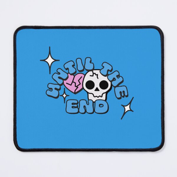 Item preview, Until The End Typography Arch with Skull and Hearts in Blue designed and sold by stoicjimny.