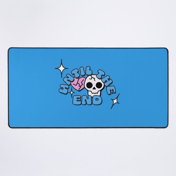 Item preview, Until The End Typography Arch with Skull and Hearts in Blue designed and sold by stoicjimny.