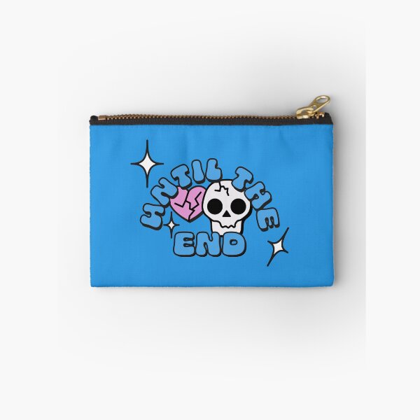 Item preview, Until The End Typography Arch with Skull and Hearts in Blue designed and sold by stoicjimny.