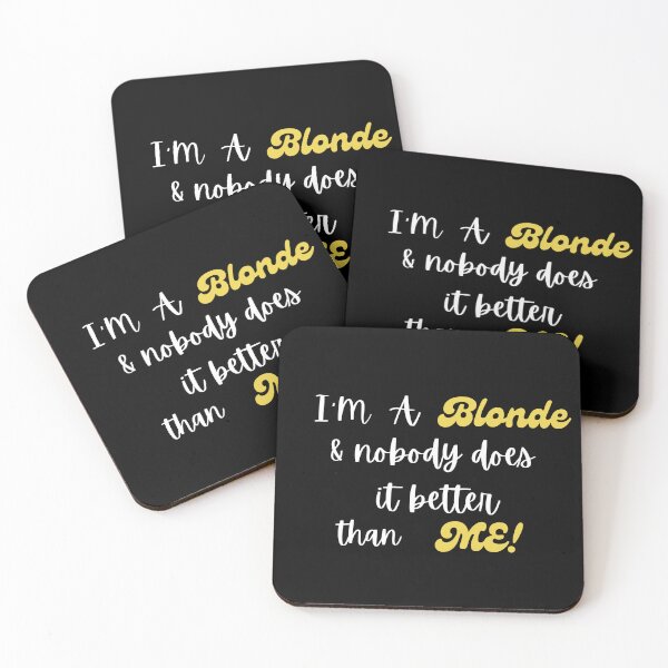 Artikelvorschau, Blondinen machen es am besten Ich bin ein Blondie und niemand kann es besser als ich! entworfen und verkauft von Rechtop.